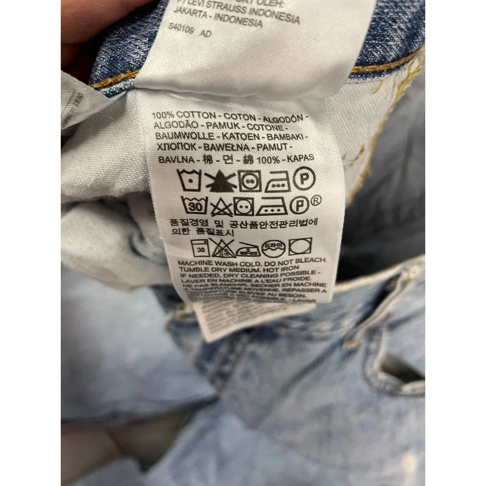 Levis 569 Loose Straight Jeans Mens 36x33 Blue‎ Medium Wash Denim